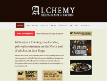 Tablet Screenshot of alchemybrooklyn.com